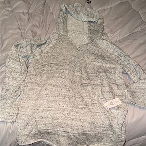 Heather Gray soft fleece hoodie